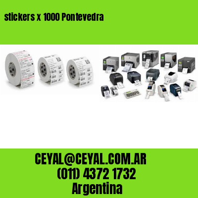 stickers x 1000 Pontevedra