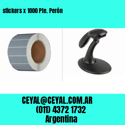 stickers x 1000 Pte. Perón