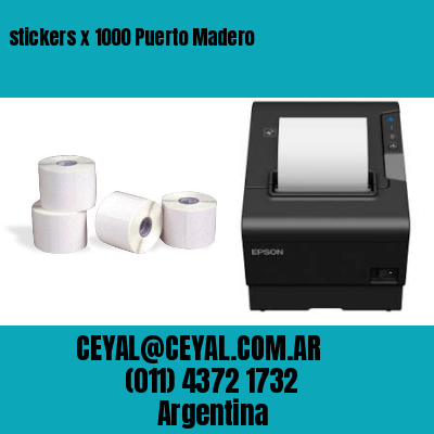 stickers x 1000 Puerto Madero