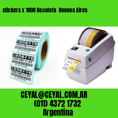 stickers x 1000 Recoleta  Buenos Aires
