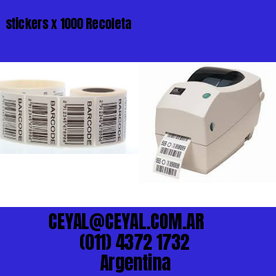 stickers x 1000 Recoleta