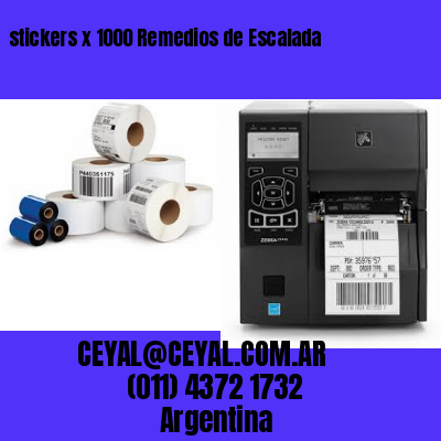 stickers x 1000 Remedios de Escalada