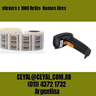 stickers x 1000 Retiro  Buenos Aires