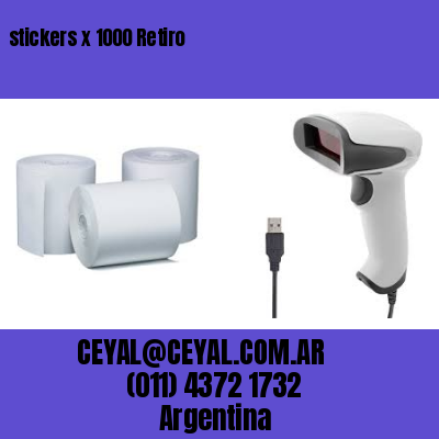 stickers x 1000 Retiro