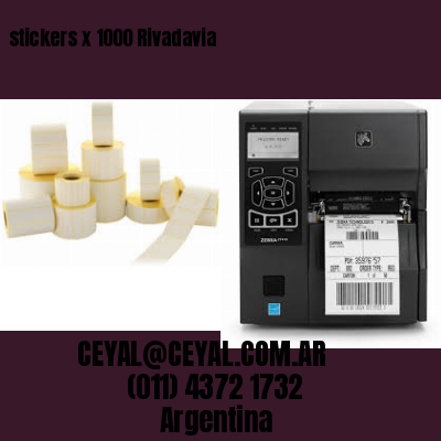 stickers x 1000 Rivadavia