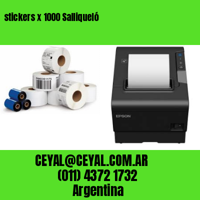 stickers x 1000 Salliqueló