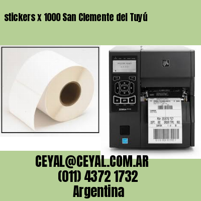 stickers x 1000 San Clemente del Tuyú