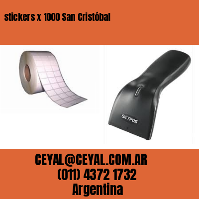 stickers x 1000 San Cristóbal