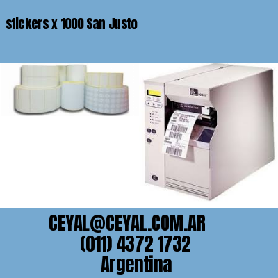 stickers x 1000 San Justo