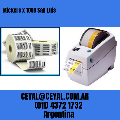 stickers x 1000 San Luis