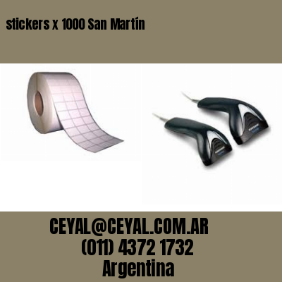 stickers x 1000 San Martín