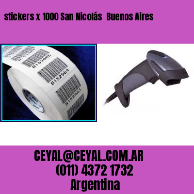 stickers x 1000 San Nicolás  Buenos Aires