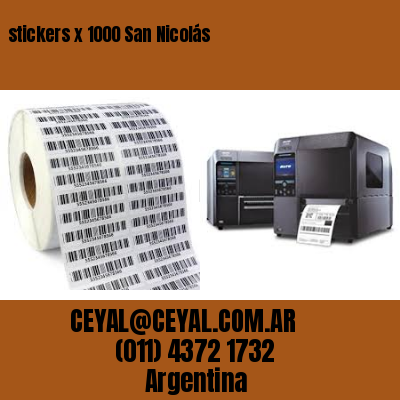 stickers x 1000 San Nicolás