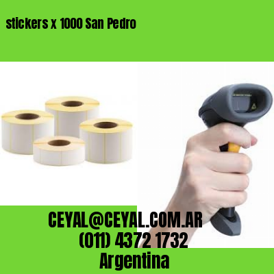 stickers x 1000 San Pedro