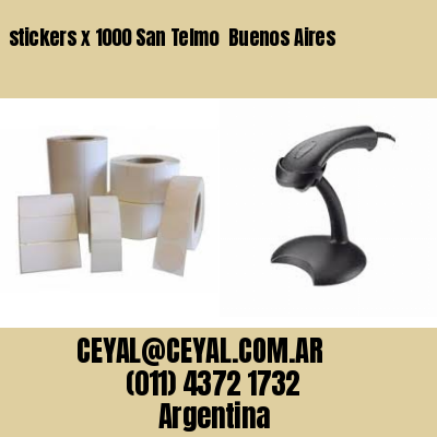 stickers x 1000 San Telmo  Buenos Aires