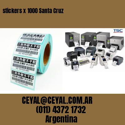 stickers x 1000 Santa Cruz