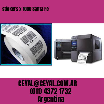 stickers x 1000 Santa Fe