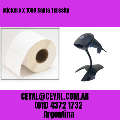 stickers x 1000 Santa Teresita