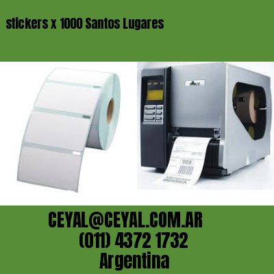 stickers x 1000 Santos Lugares