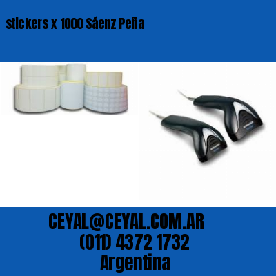 stickers x 1000 Sáenz Peña