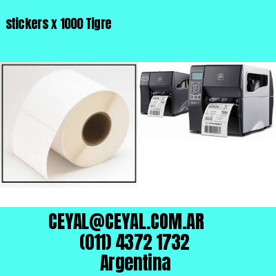 stickers x 1000 Tigre