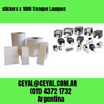 stickers x 1000 Trenque Lauquen