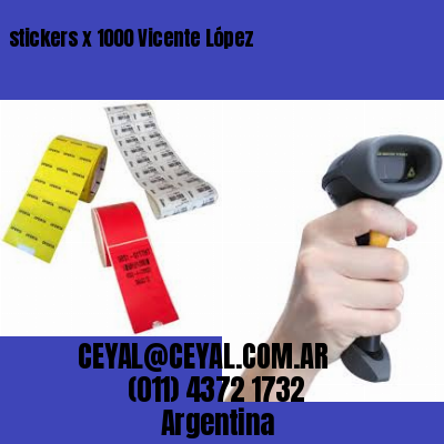 stickers x 1000 Vicente López