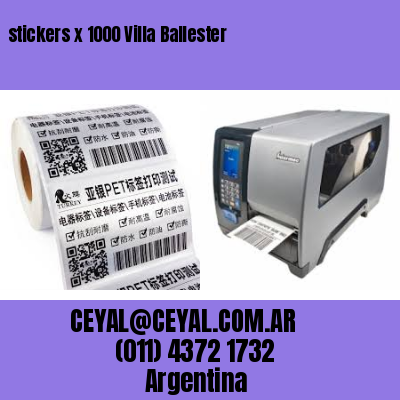 stickers x 1000 Villa Ballester