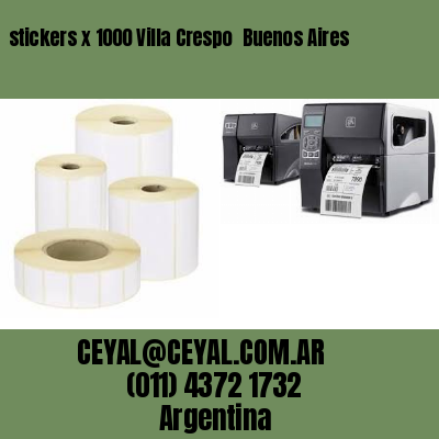 stickers x 1000 Villa Crespo  Buenos Aires