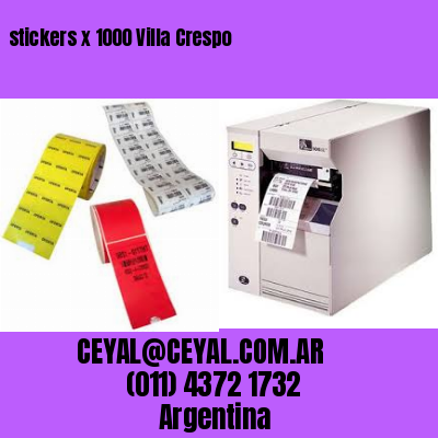 stickers x 1000 Villa Crespo