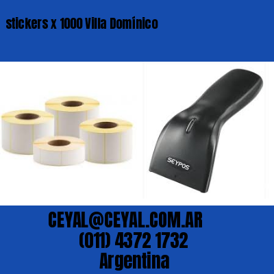 stickers x 1000 Villa Domínico