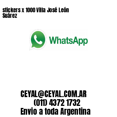 stickers x 1000 Villa José León Suárez