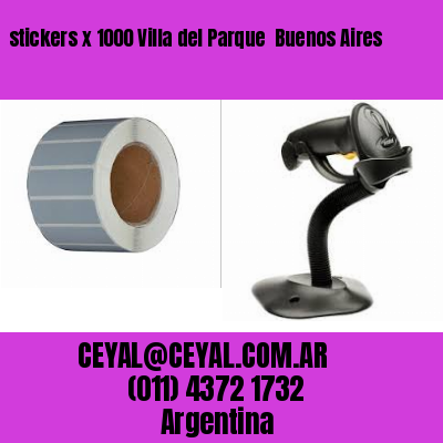 stickers x 1000 Villa del Parque  Buenos Aires