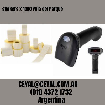 stickers x 1000 Villa del Parque