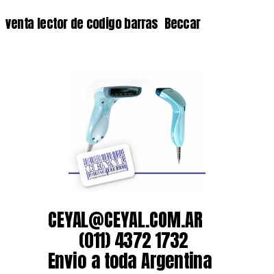 venta lector de codigo barras 	Beccar