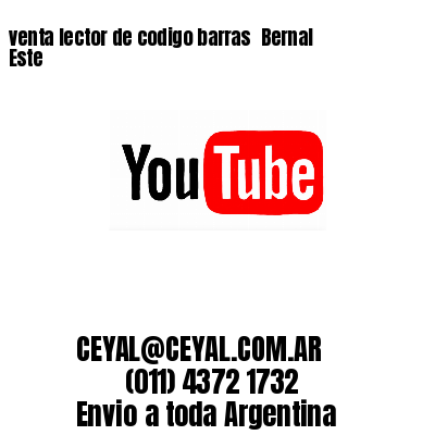 venta lector de codigo barras 	Bernal Este