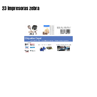 23 impresoras zebra