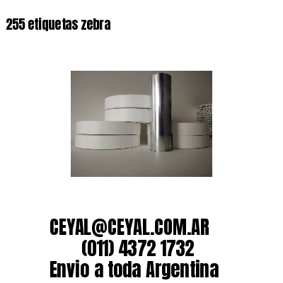 255 etiquetas zebra