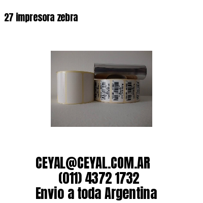 27 impresora zebra