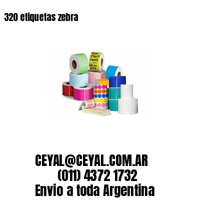 320 etiquetas zebra