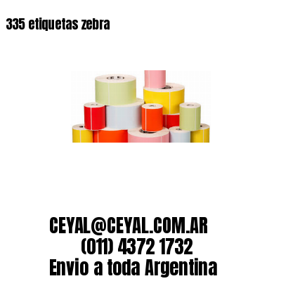 335 etiquetas zebra