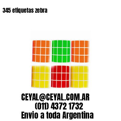 345 etiquetas zebra