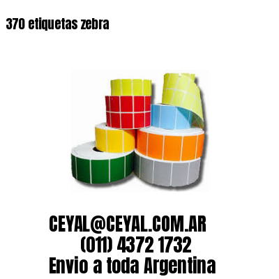 370 etiquetas zebra