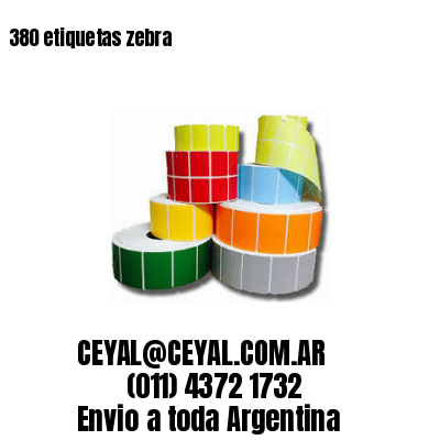 380 etiquetas zebra