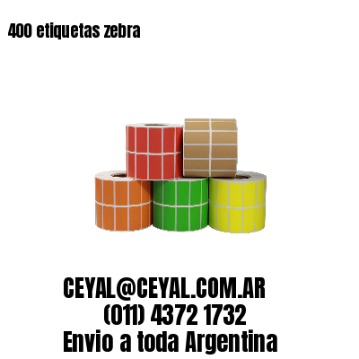 400 etiquetas zebra