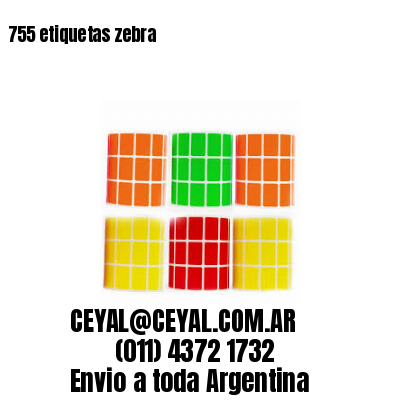 755 etiquetas zebra