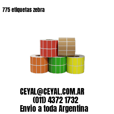 775 etiquetas zebra
