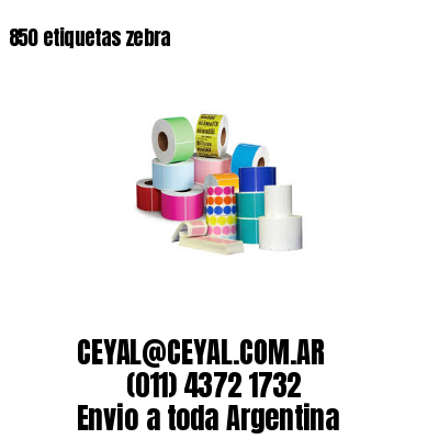 850 etiquetas zebra
