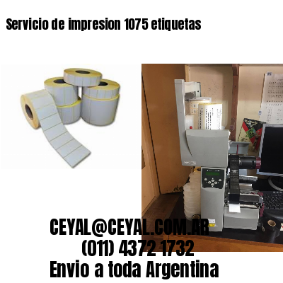 Servicio de impresion 1075 etiquetas