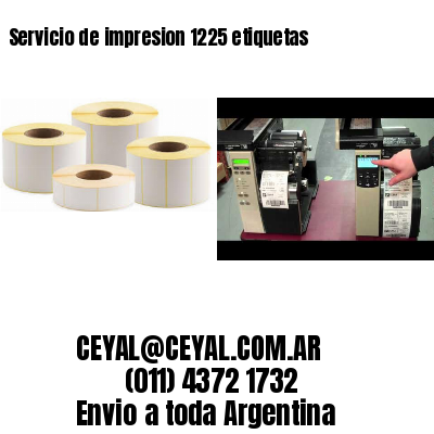 Servicio de impresion 1225 etiquetas